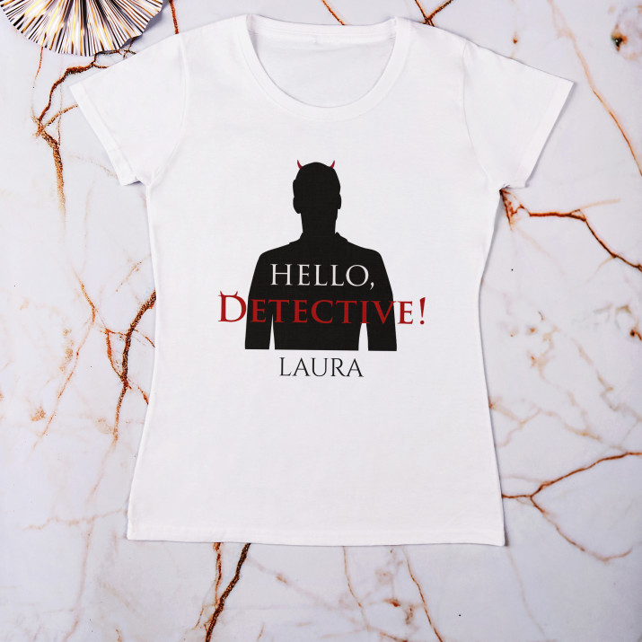 Hello detective - Koszulka damska z nadrukiem
